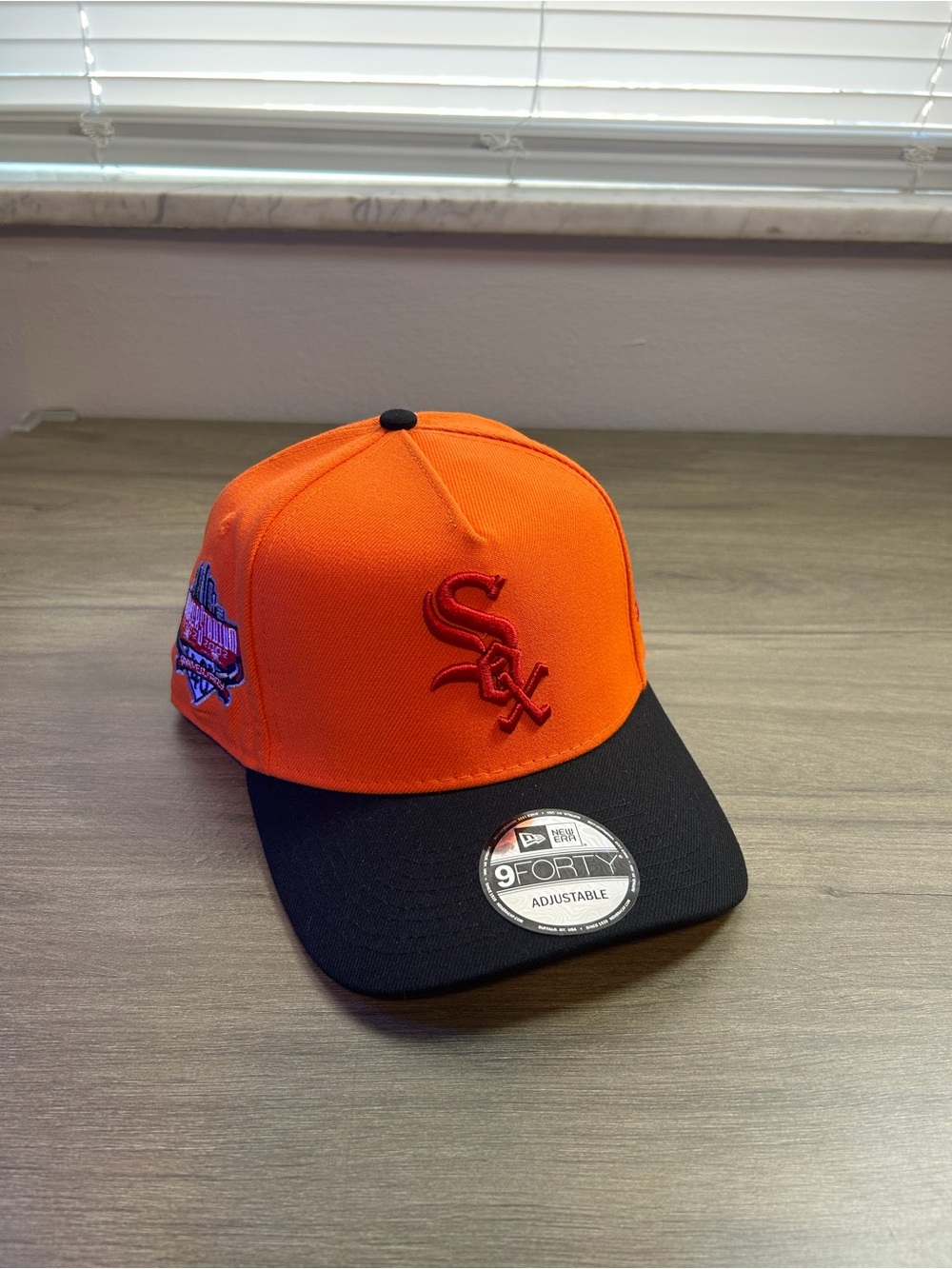 New Era Orange and Black Chicago White Sox 9FORTY Adjustable Cap